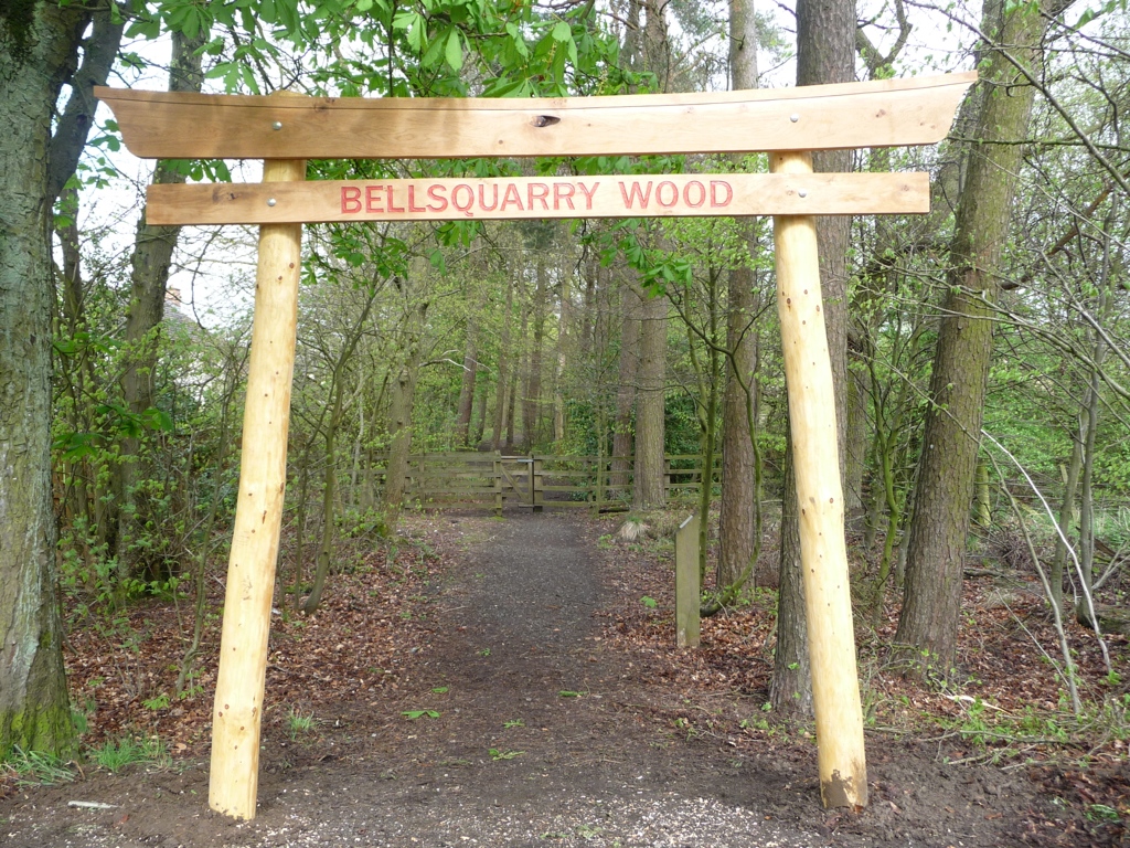 bellsquarry wood bespoke entrance sign wildchild designs