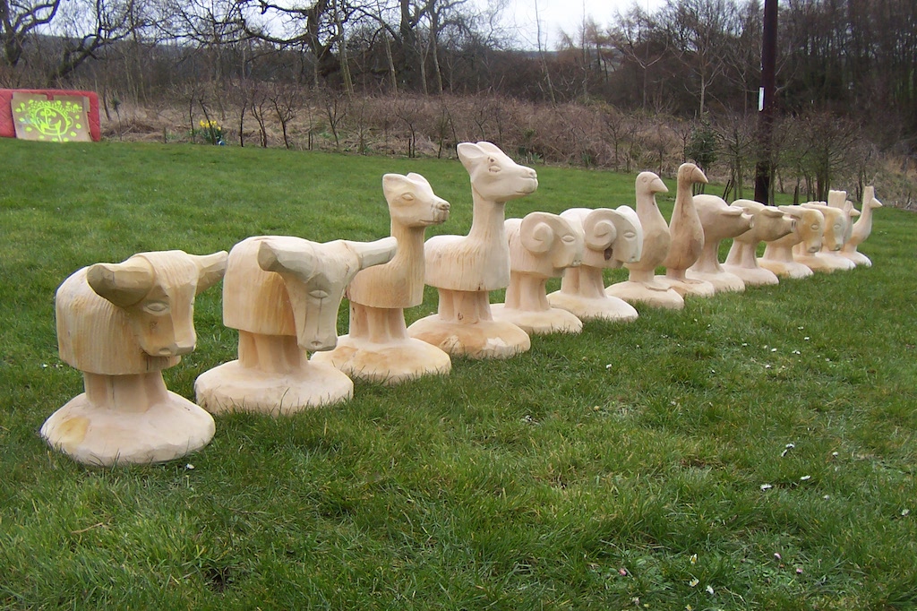 childrens animal seating bespoke carved wood wildchild designs