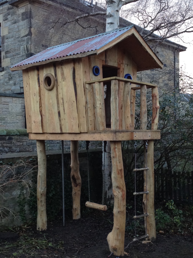 Bespoke outdoor play structure by Wildchild Designs